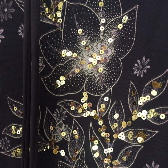 🔻Brown tube-top party dress with gold sequins - Picture 2 of 5